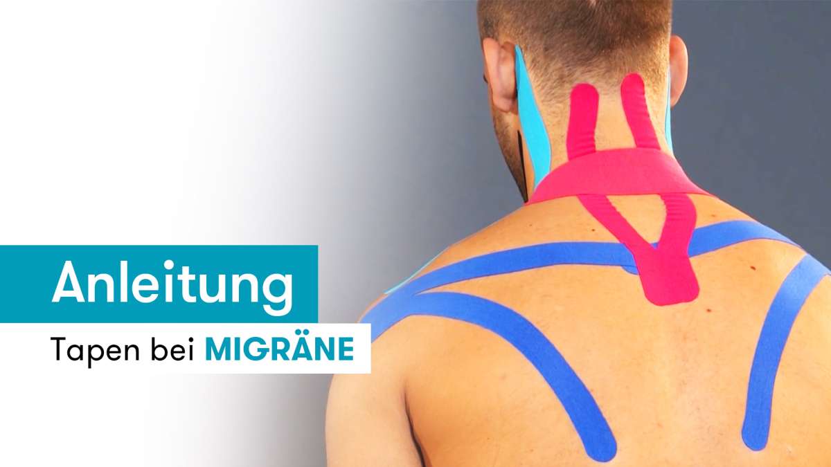 Anleitung zum Kinesiologie Tape bei Migräne