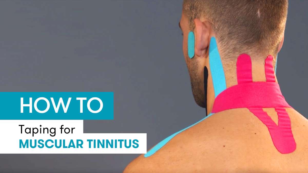 Instructions for kinesiology Tape for muscular tinnitus