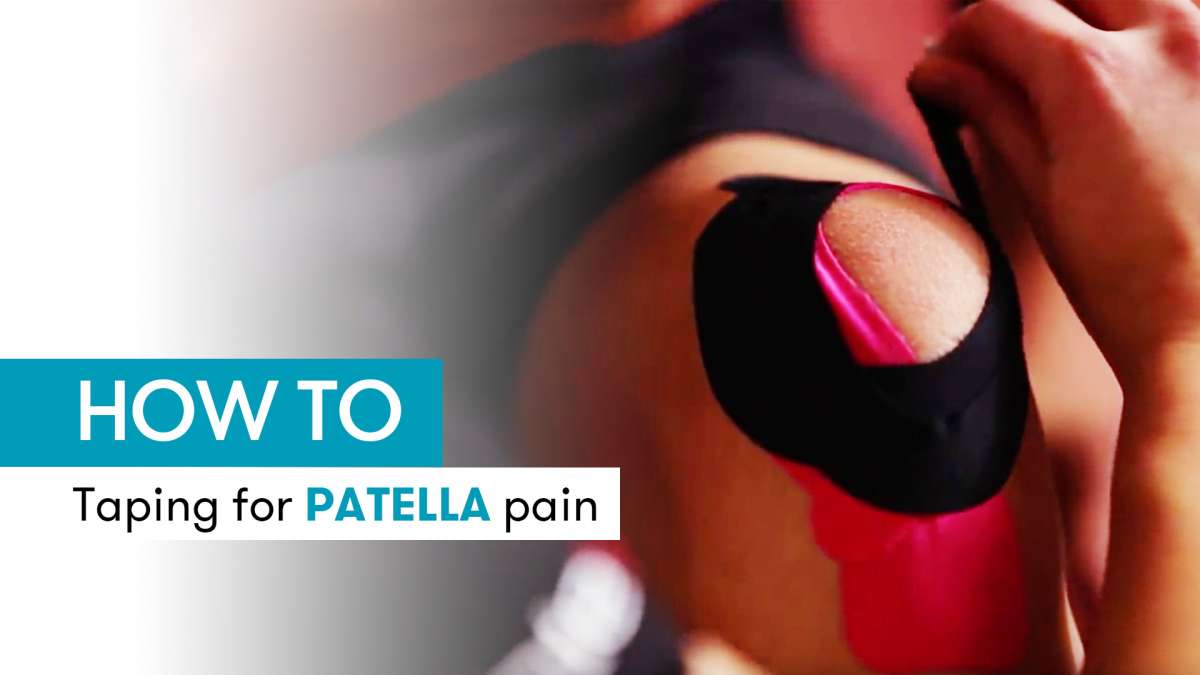 Instructions for kinesiology tape for patella pain