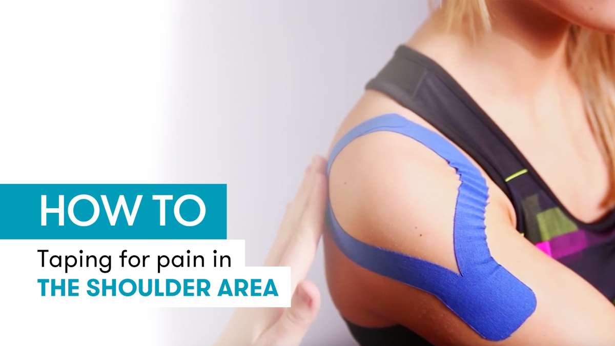 Instructions for kinesiology tape for general shoulder pain