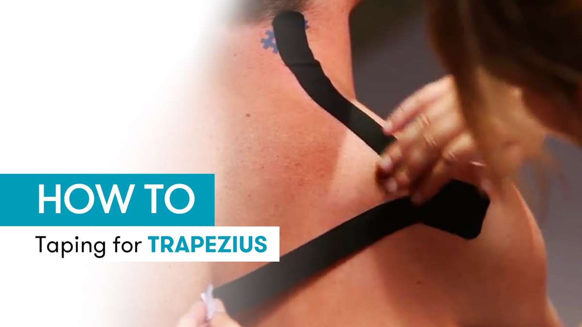 Instruction for Kinesiology Taping on the Trapezius